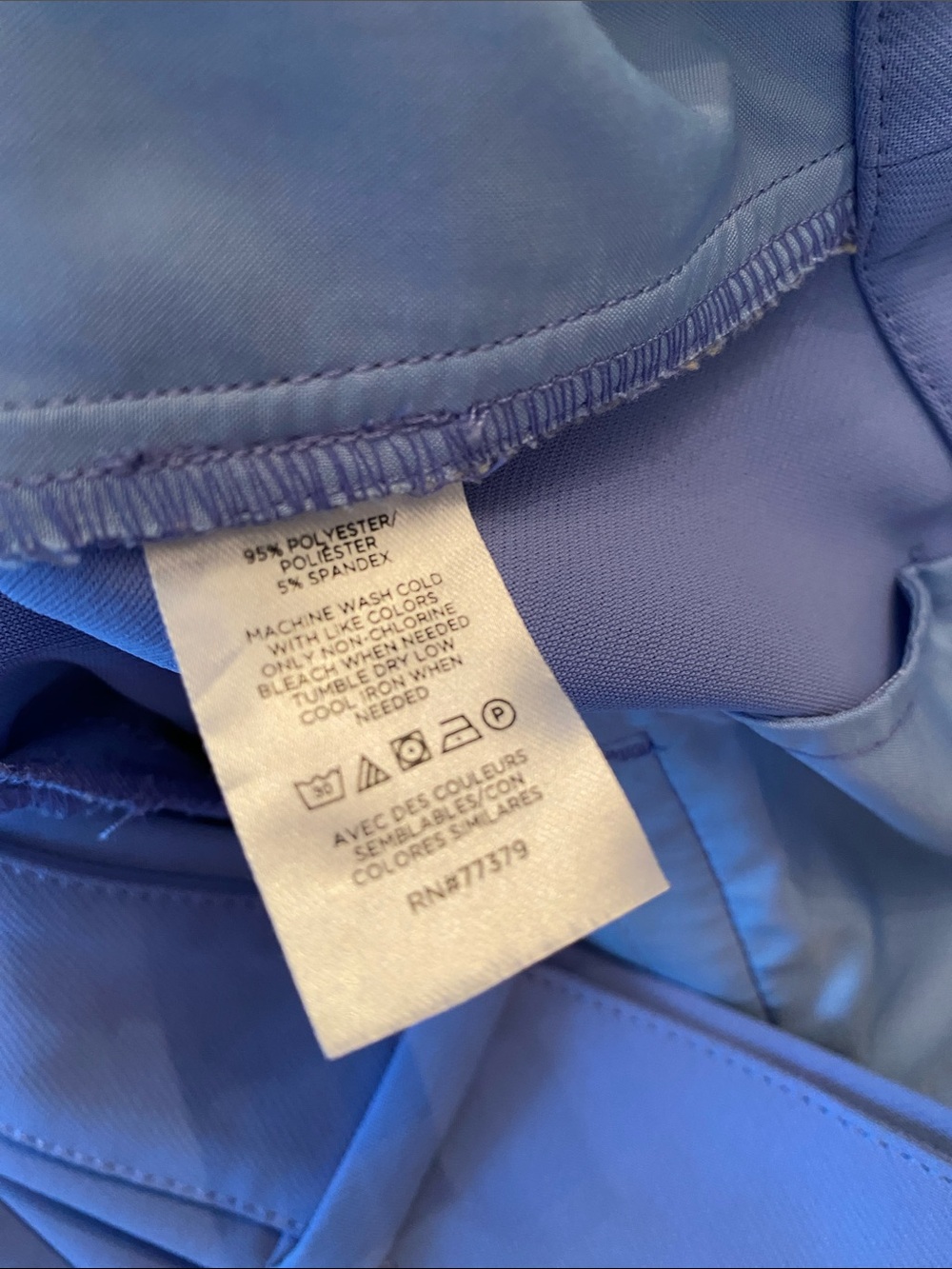 Ann Taylor Belted cornflower blue Crop Pants 4P - Picture 5 of 6